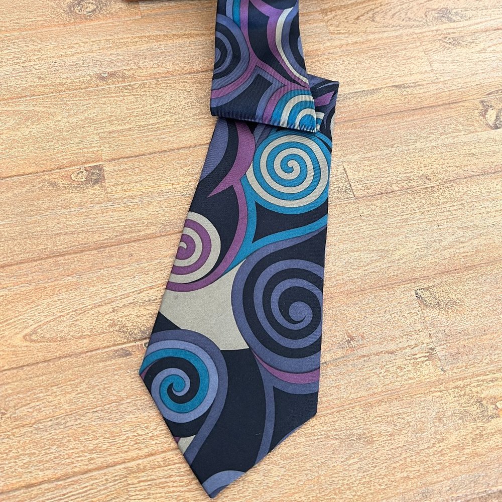 90's Givenchy Funky Mens All Silk Necktie